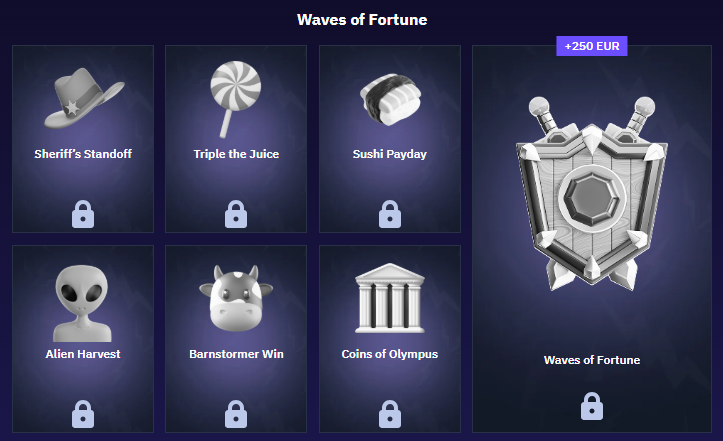 BeonBet Waves of Fortune Achievement Collection